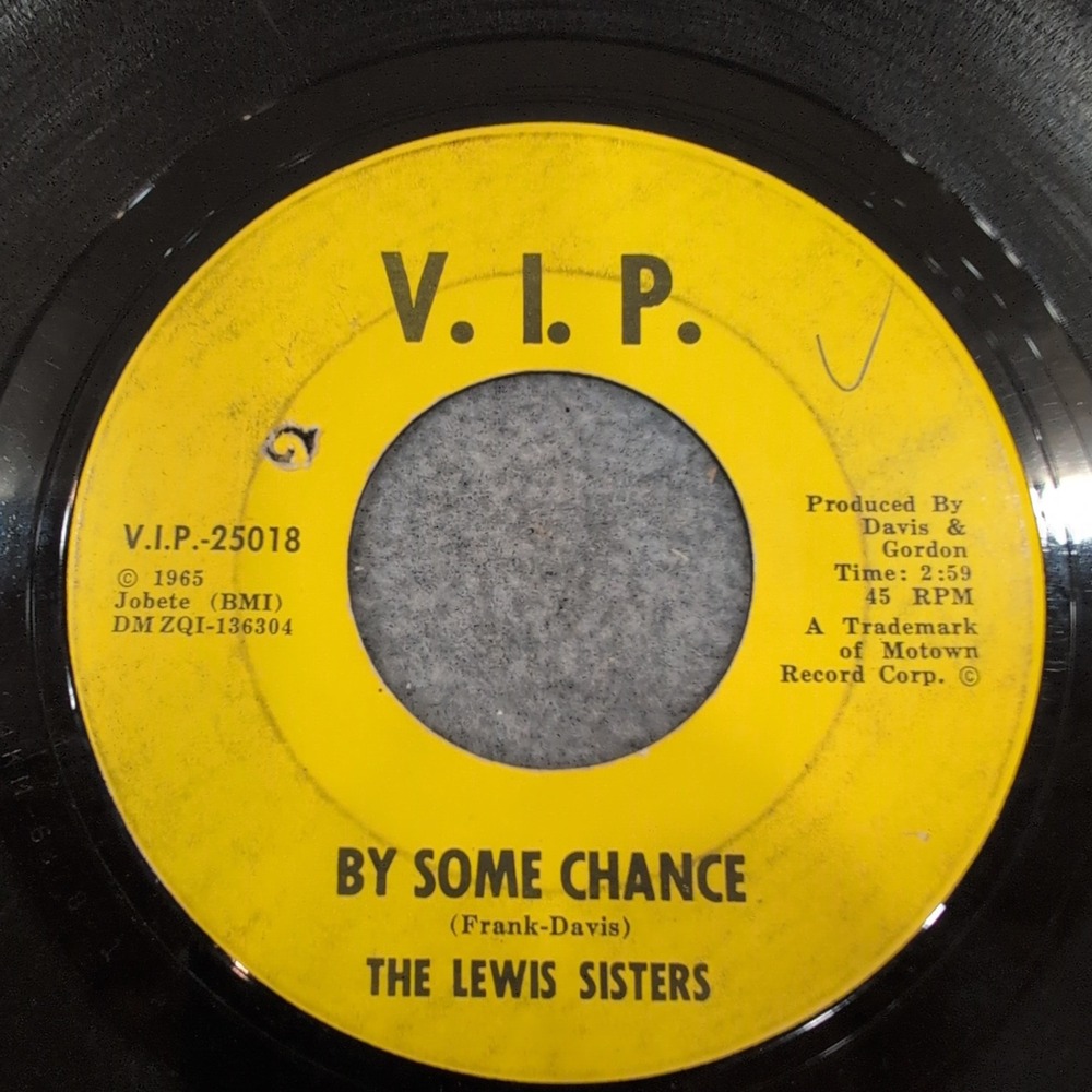 The Lewis Sisters He's An Oddball By Some Chance 45 RPM V.I.P. 25018 Motown 1965 - Picture 2 of 4